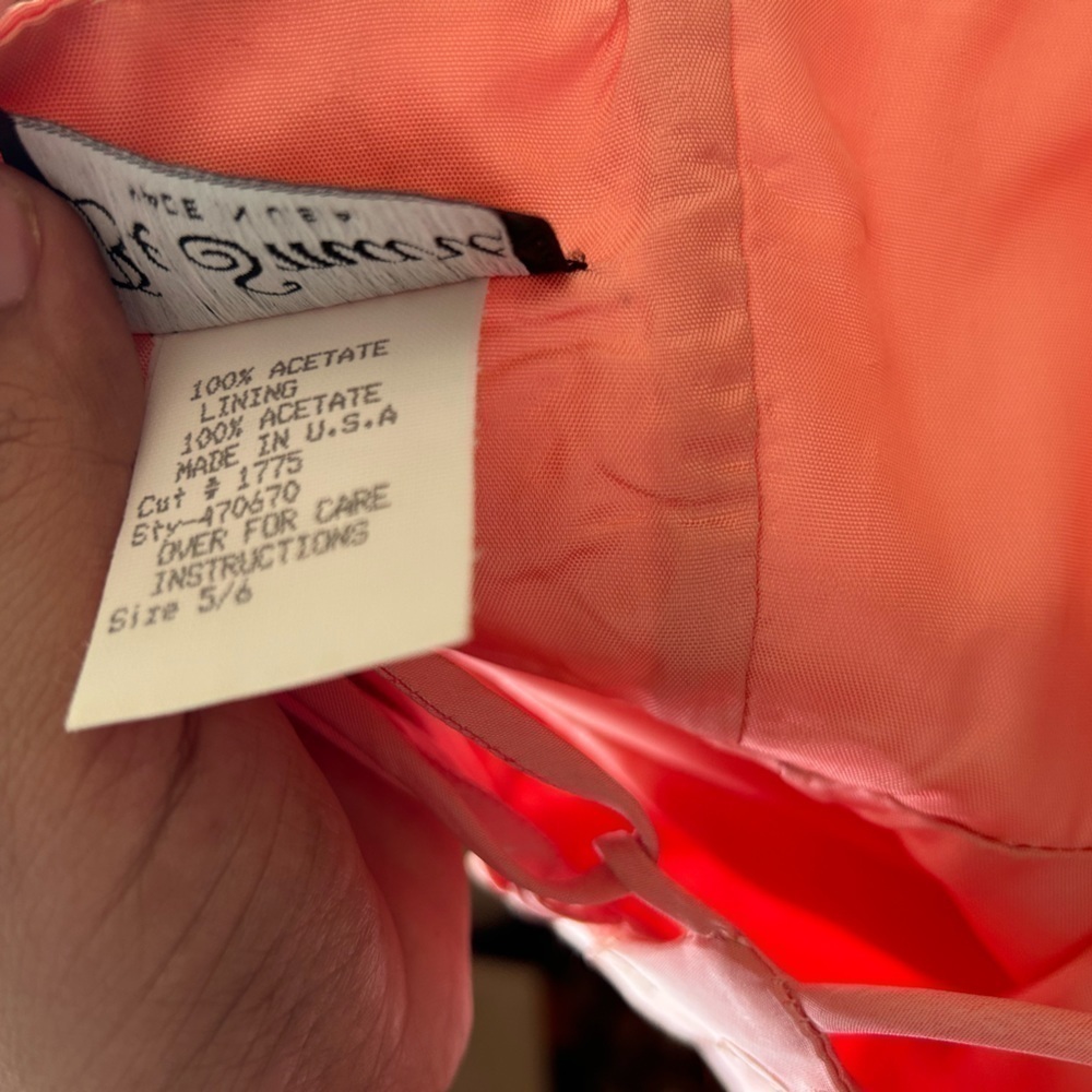 VTG Y2K BE SMART SLEEVELESS SPARKLE TIE AND SKARF MAXI DRES 5/6 HOCO Homecoming - Picture 14 of 15